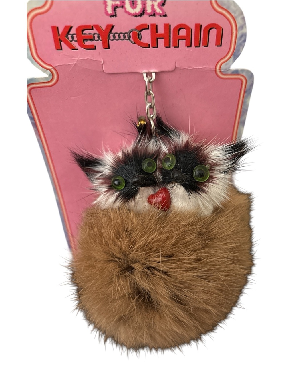 Vintage 1999 Furry Animal Pom Keychains NWT Pick One - Picture 6 of 6